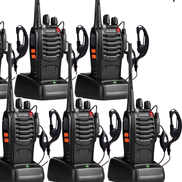 Long Range Walkie Talkie with Headphones Channel Two-Way Radio