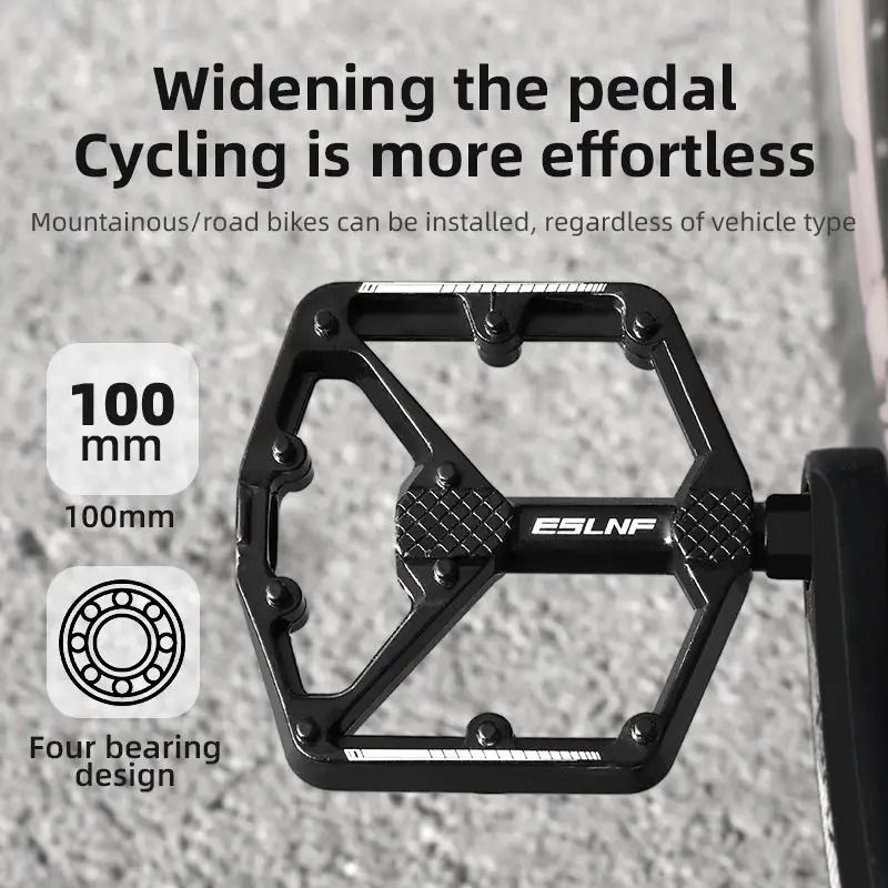 Aluminum Alloy Bike Pedals With Bearings and Anti Slip Grip