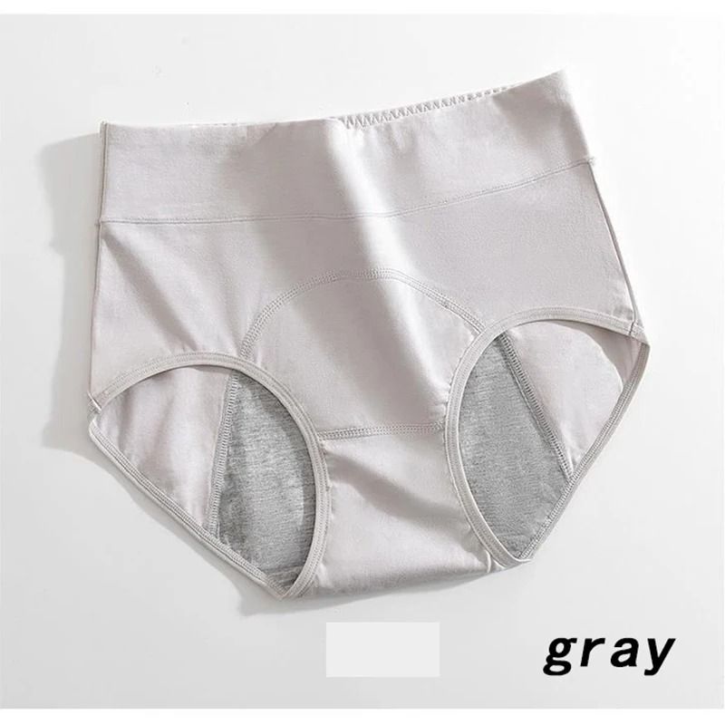 Womens High Waist Menstrual Panties Leakproof Cotton Period Underwear
