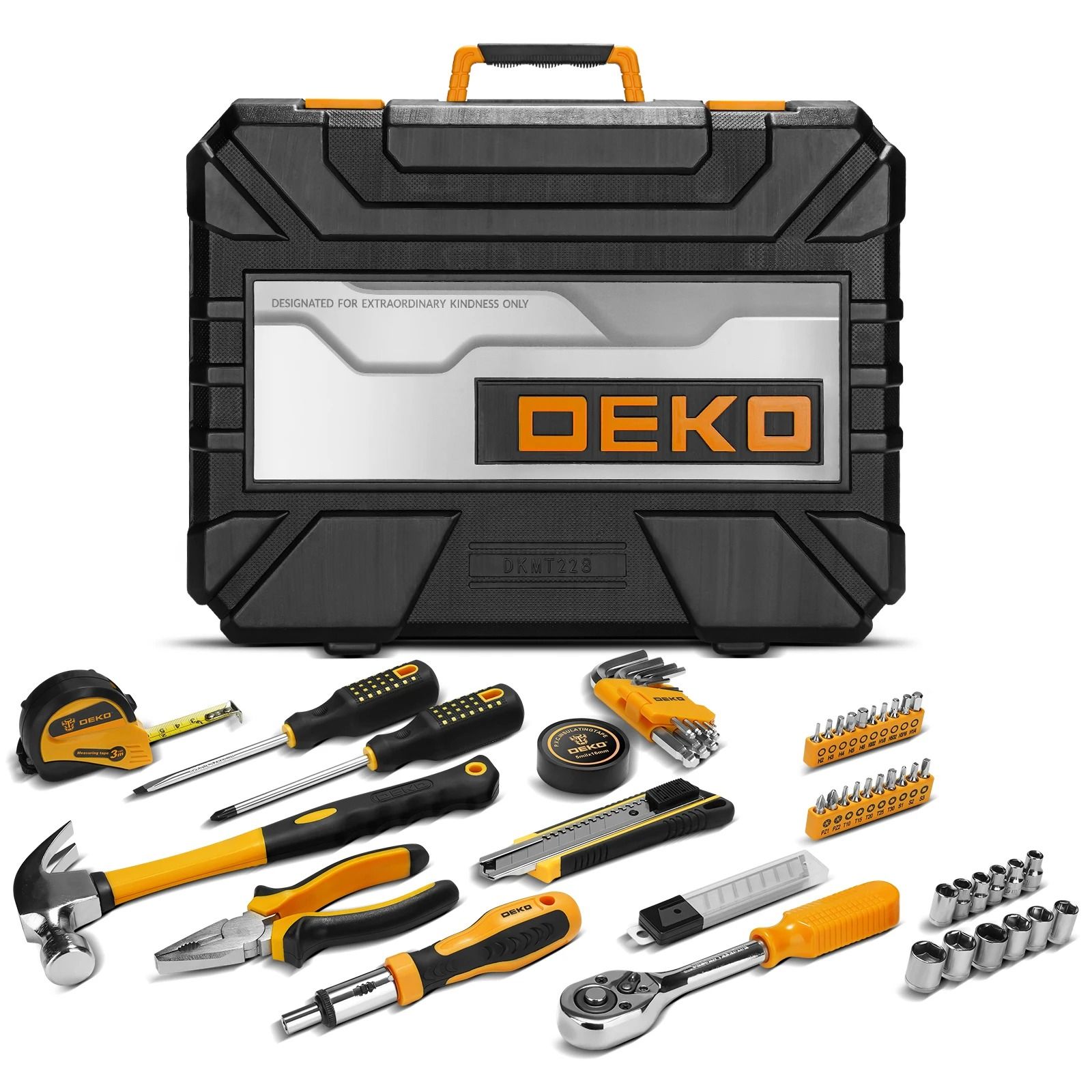 228-Piece Professional Auto Repair & Mixed Tool Set