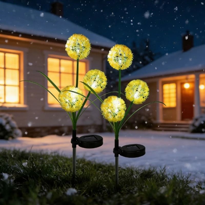 Sphero-Glow Triple-Head Solar Alliums