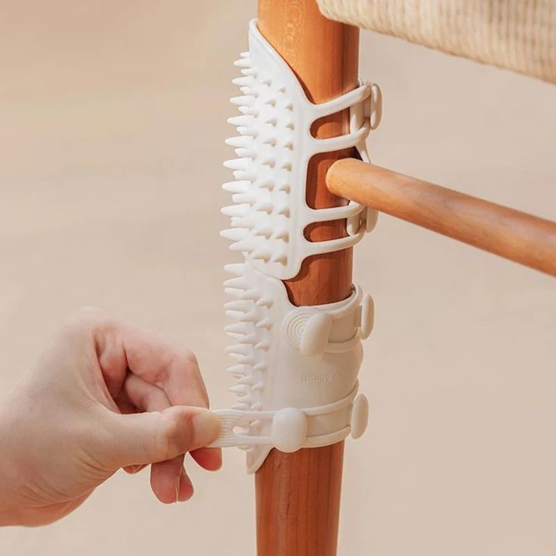 Pet Cat Hair Removal Massage Comb – Silicone Self-Grooming Wall Brush