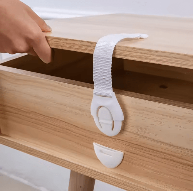 SafeLatch Child Safety Cabinet Locks Adjustable Baby Proof Straps