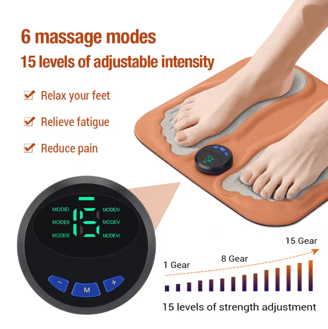 FootEase Smart Foot Massage Pad Electric Foot Massager for Relaxationf