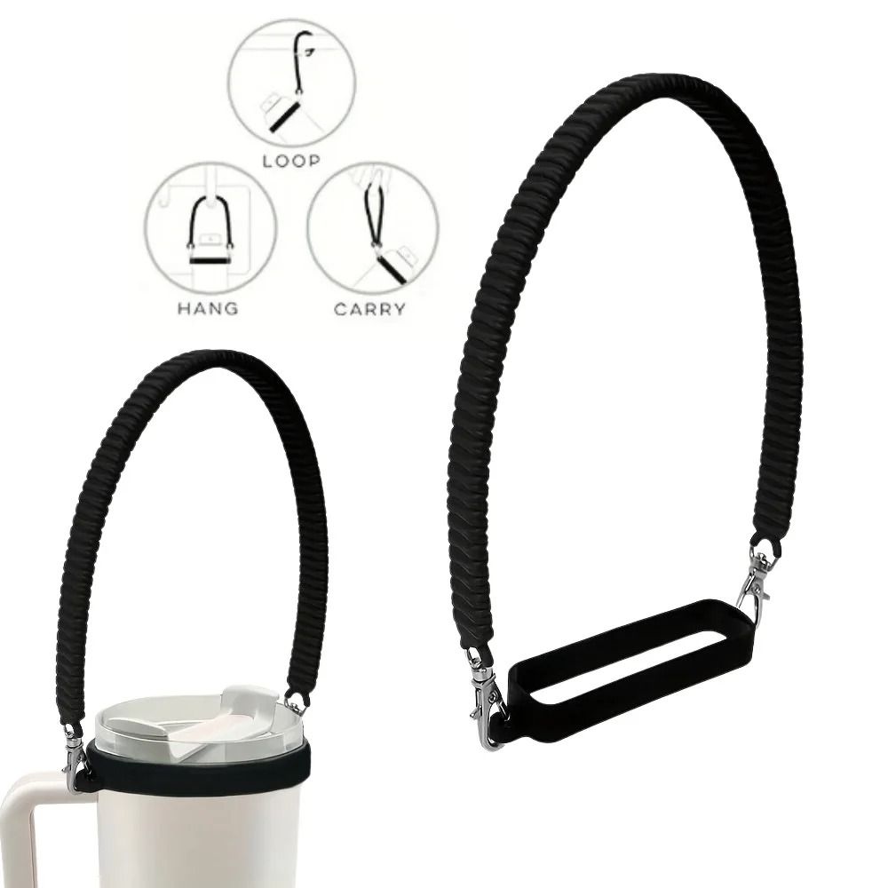 Silicone Water Bottle Handle Sling Carrier for 8–40oz Bottles