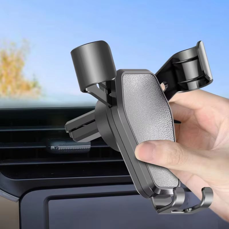 Universal car phone holder with Hook Clip, 360 Degree Rotating dashboard phone mount for GPS and All Phones