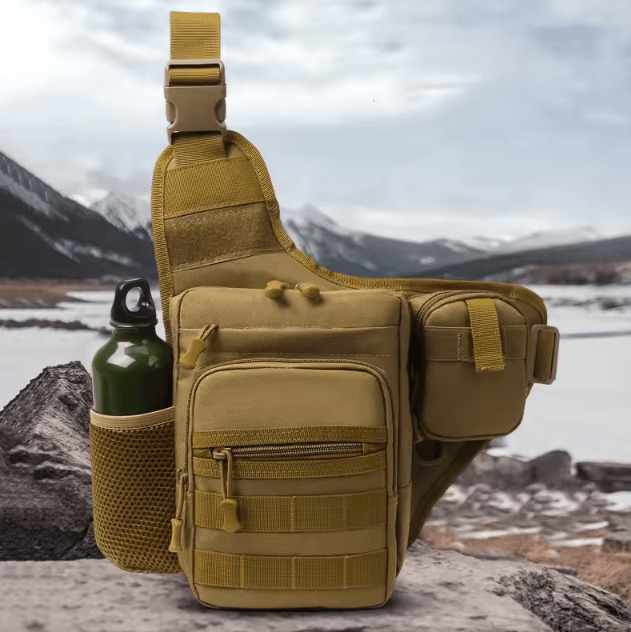 Tactical Chest Pouch Bag – MOLLE Crossbody Chest Pack for Hiking, Cycling, Fishing & Outdoor Travel