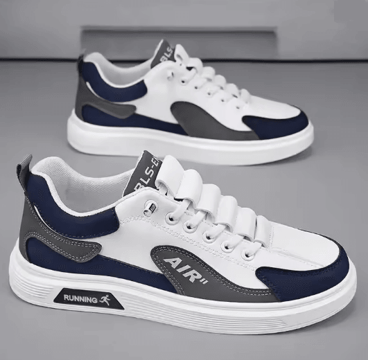 UrbanFlex 2025 Mens Leather Casual Sneakers Low Top Walking Shoes