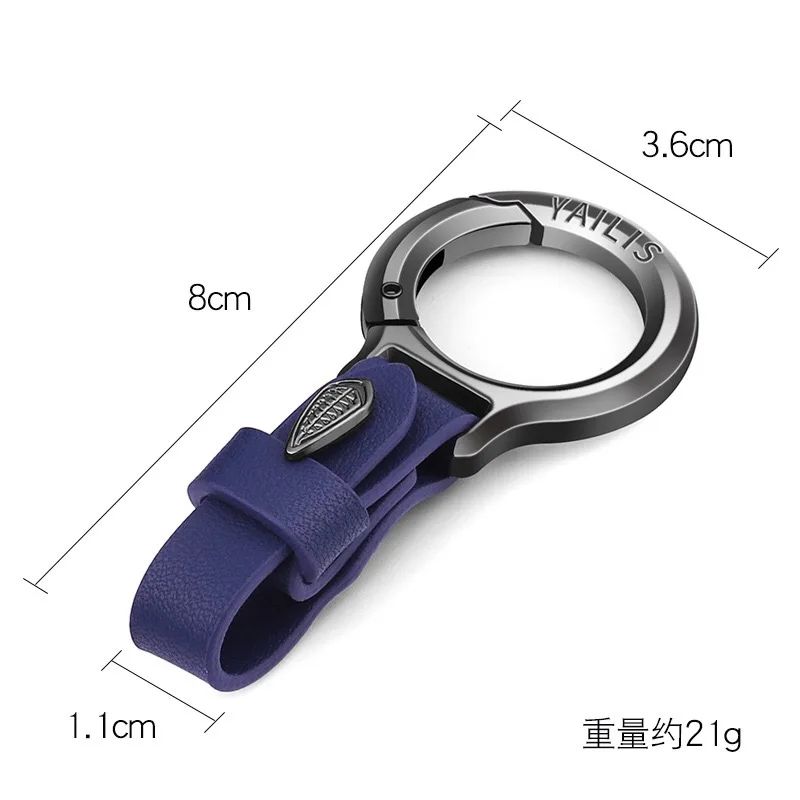 Simplicity Car Moto Keychain with Multifunction Buckle and Heavy Duty Key Ring
