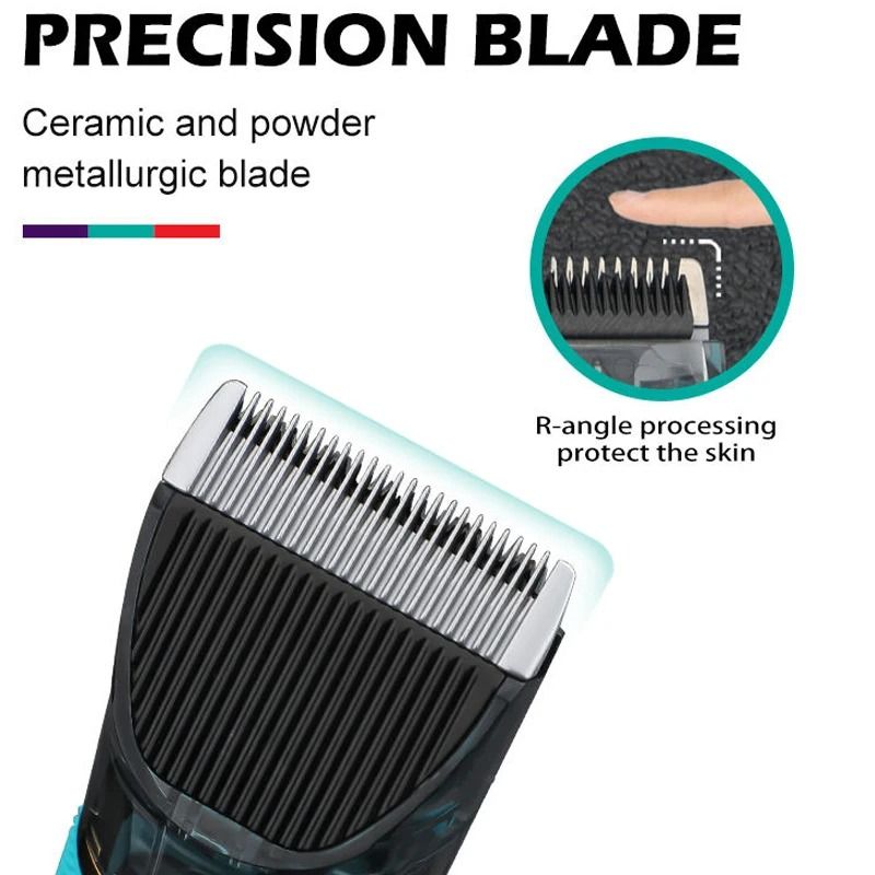 Cordless Professional Hair Trimmer for Men with 3 Adjustable Motor Speeds