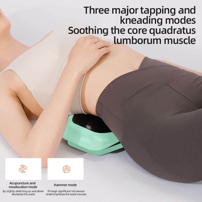 Traction Correction Waist Infrared, Lumbar Massager Curvature Massage, Intelligent Support to Improve Lumbar Health