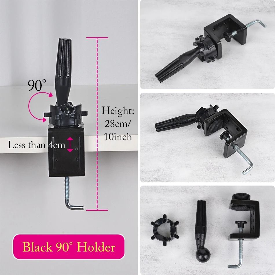 Wig Head Stand Table Clamp Adjustable Mannequin Holder