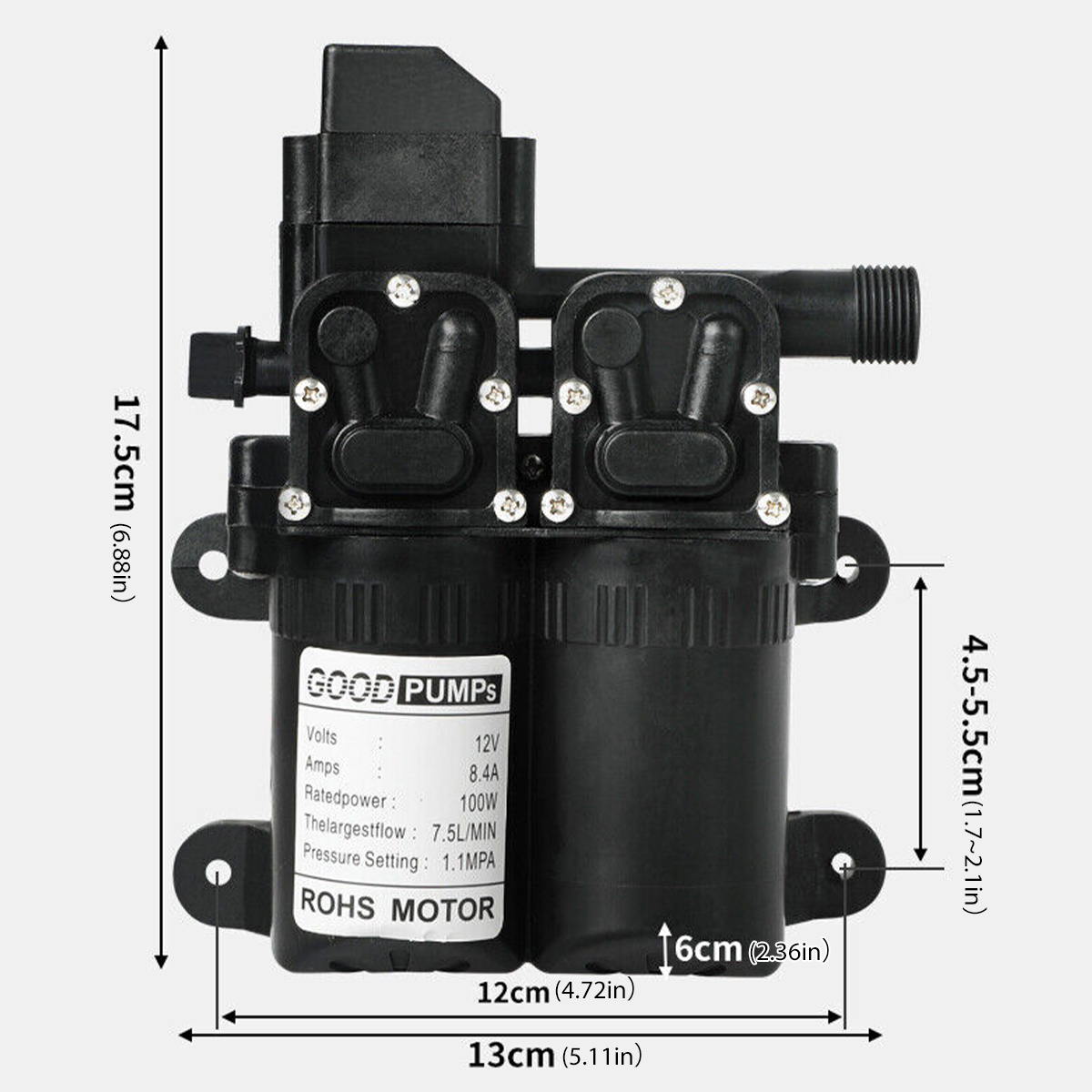 Water High Pressure Diaphragm Intelligent Pressure Switch, Durable Water Pump Diaphragm Electric Water Pump