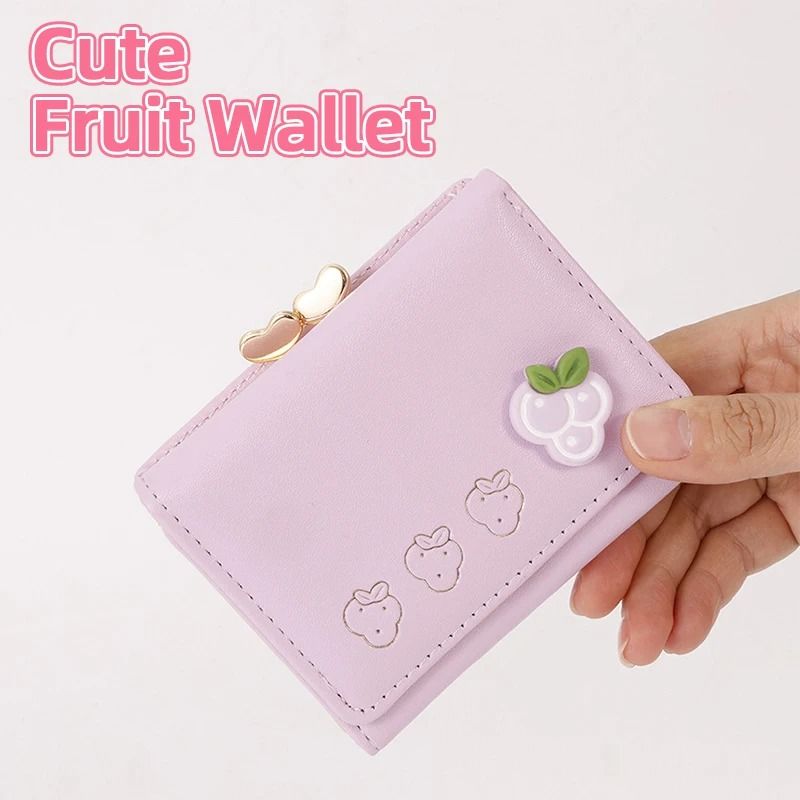 Cute Colorful Mini Fruit Folding Coin Purse
