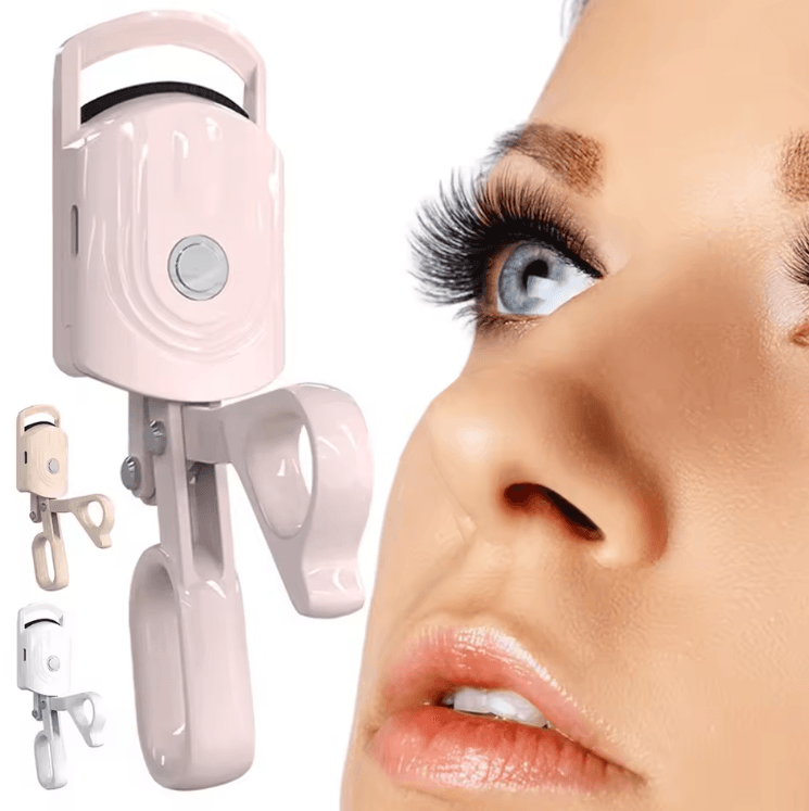 Rechargeable Heated Eyelash Curler with Adjustable Temperature for Long Lasting Lift