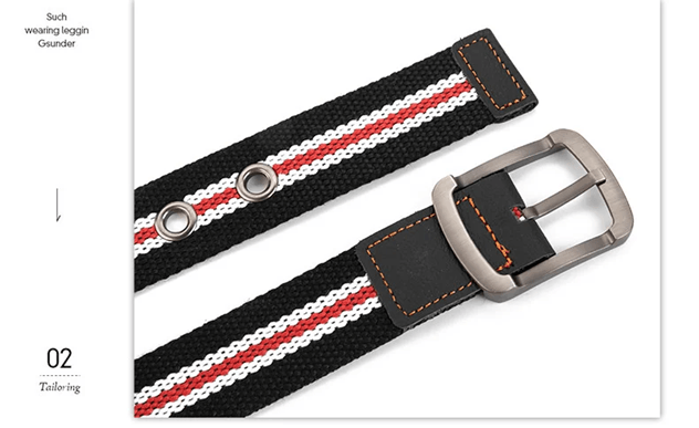 LUDIVIS Canvas Tactical Belt Heavy Duty Casual Outdoor