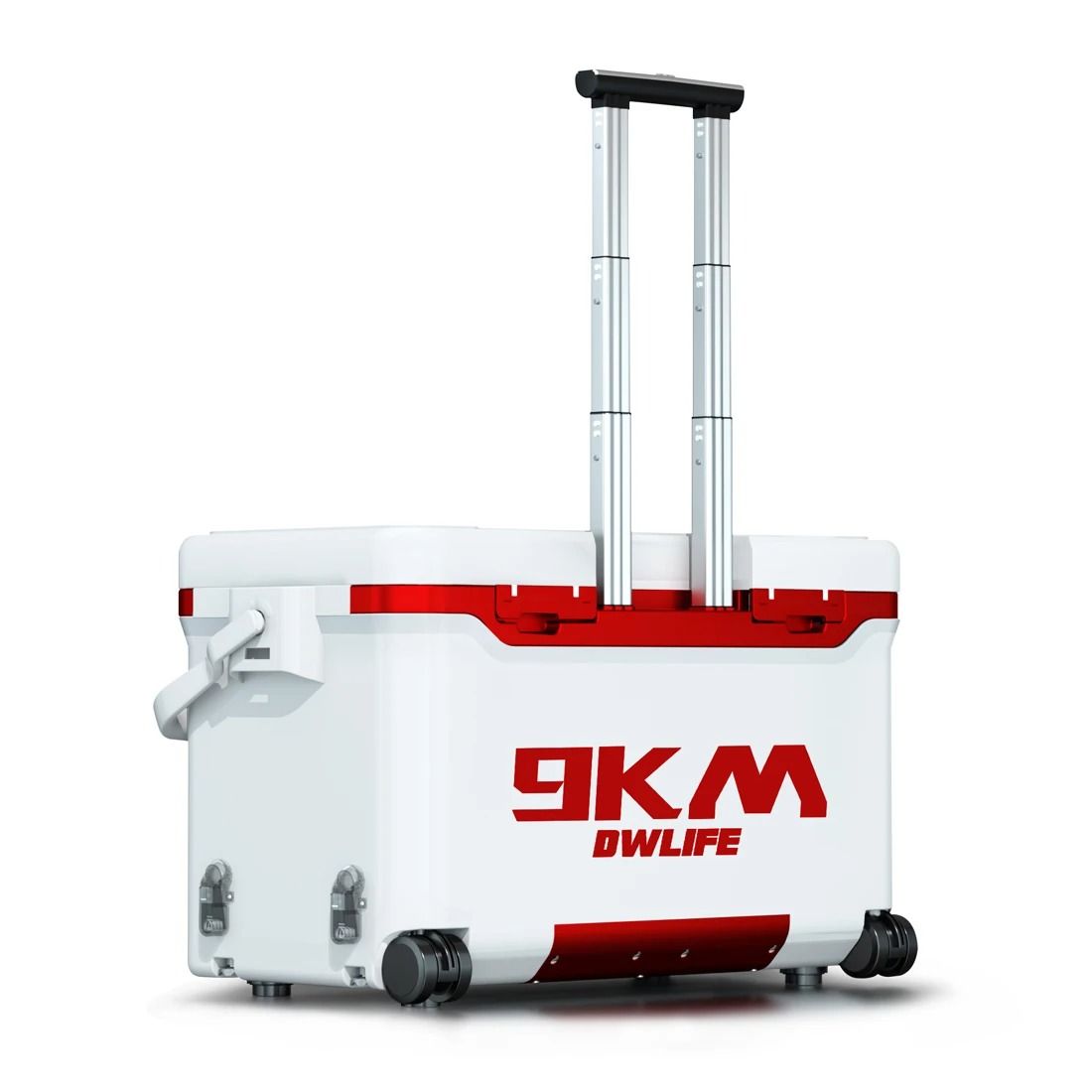 36L Multifunctional Fishing Tackle Box with Wheels and Liftable Legs