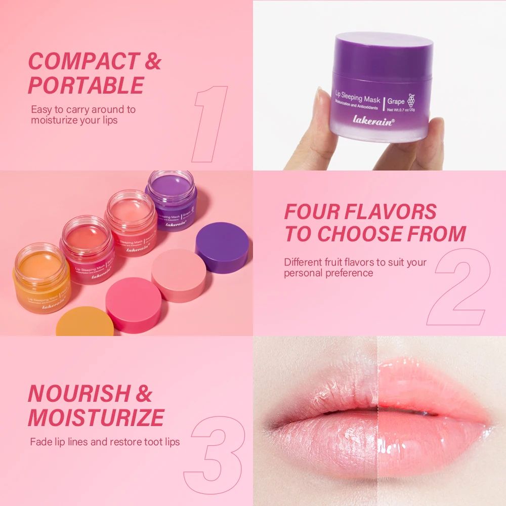 Overnight Moisturizing Lip Mask Repairing Lip Sleeping Mask 20g Deep Hydration Lip Care