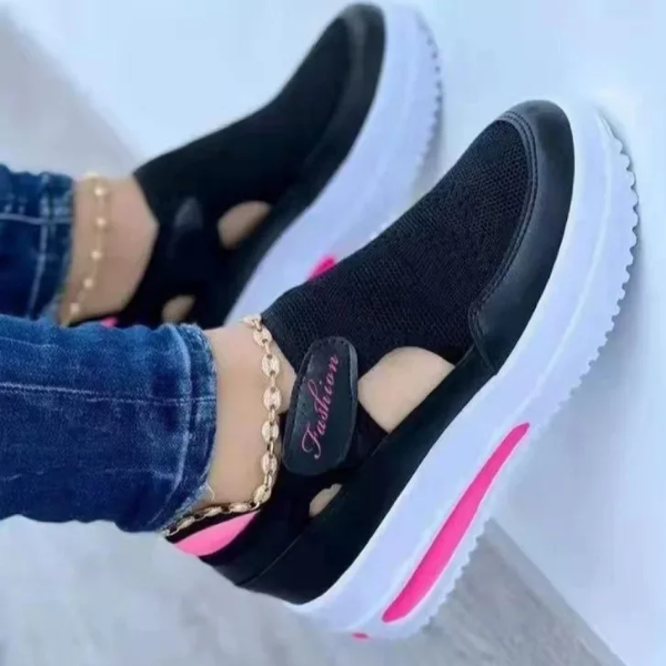 Breathable Mesh Shoes Womens Sneakers Casual Sport Shoes Ladies Platform Sandals Vulcanized Summer New Female Shoes