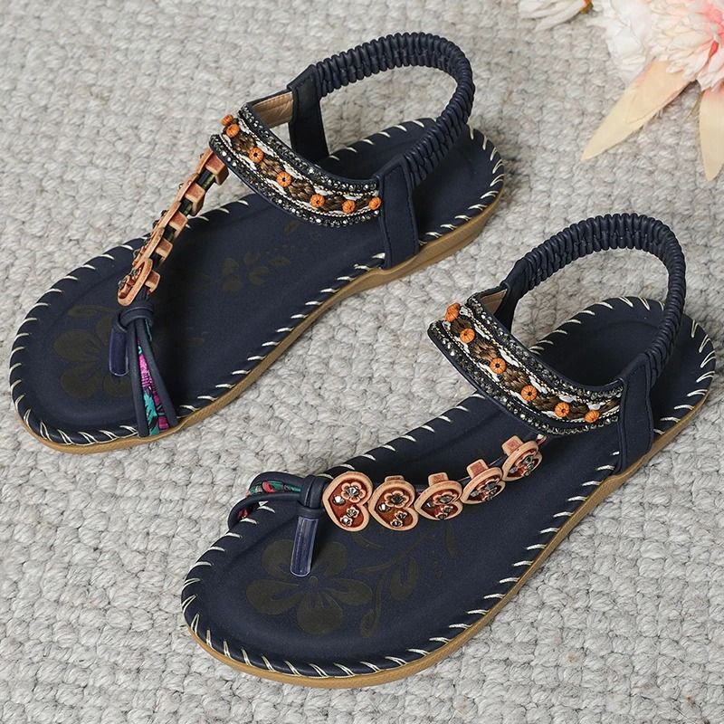 Women Soft Bottom Low Heel Flat Sandals Casual Summer Beach Footwear