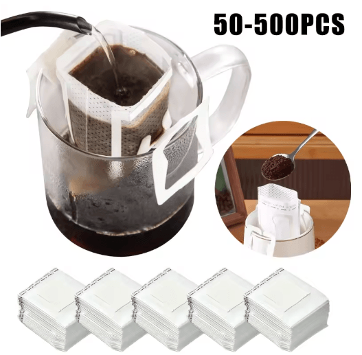 Fast Flow Hanging Ear Coffee Filter Bags Disposable Espresso Tea Brewing Paper 50 500PCS