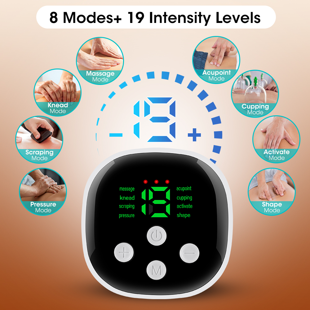 Lower Back Toning Belt, Electric Waist Massager, Muscle Relax Hot Compress, Vibration Belly Exercise, USB Rechargeable