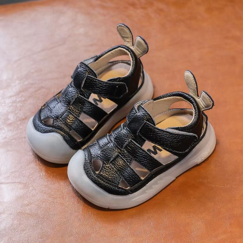 Genuine Leather Baby Summer Sandals Soft Sole First Walker Sandals for Infants & Toddlers – Breathable Anti Slip Beach &