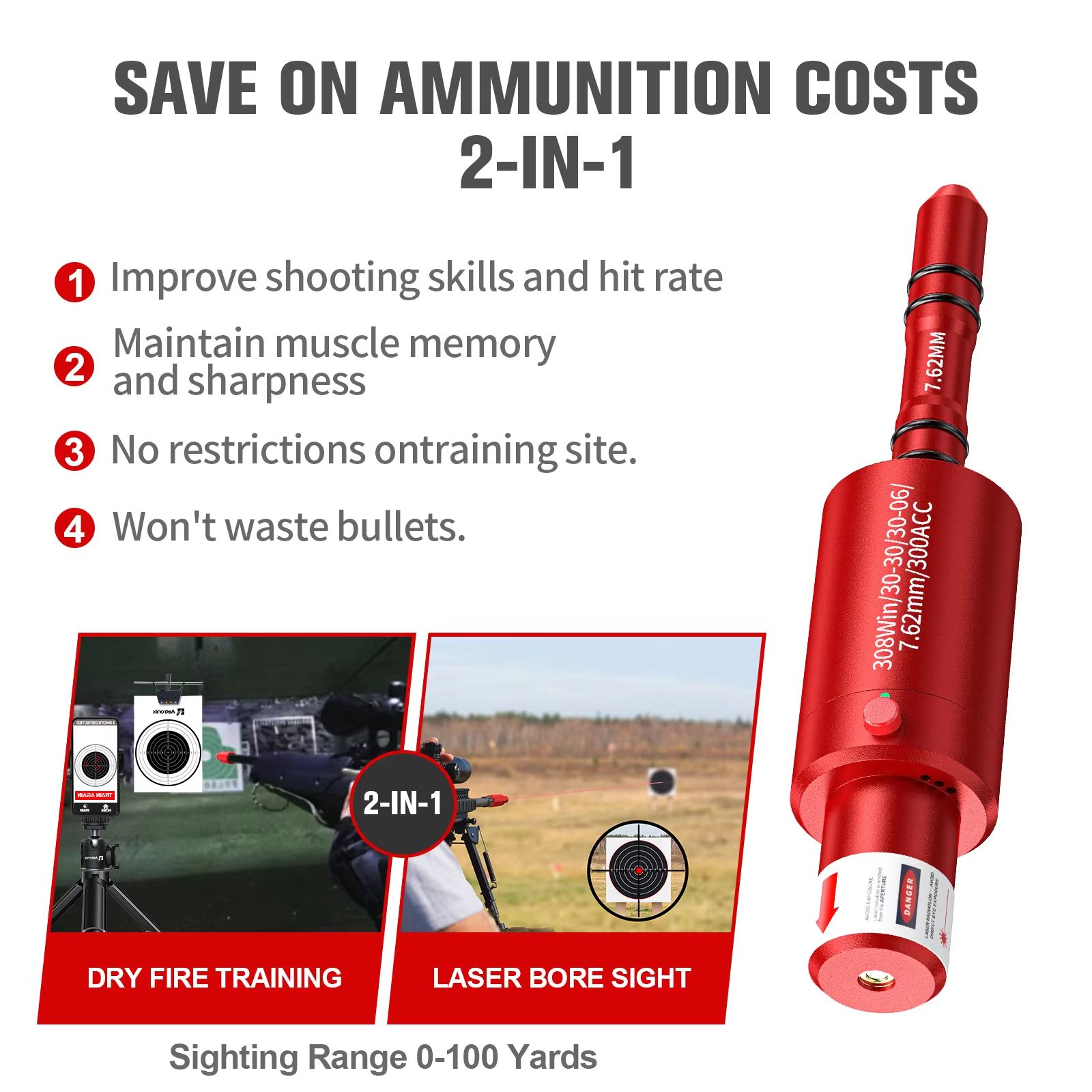 MagnaBeam Pro Magnetic Laser Target Training Cartridge