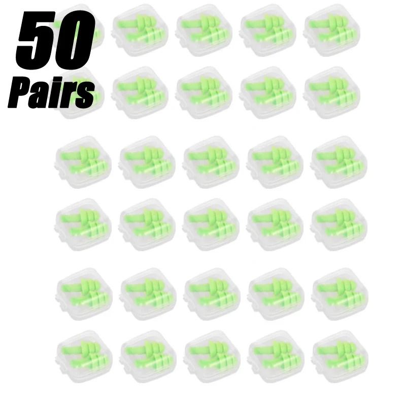 Soft Silicone Waterproof Earplugs for Swimming Sleep and Noise Reduction