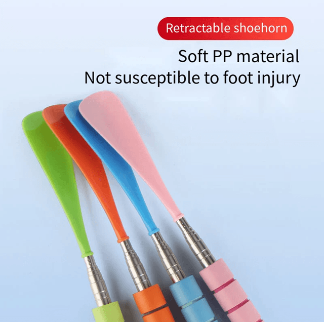 Adjustable Long Shoe Horn for Easy Wear No Bending Comfort Fit