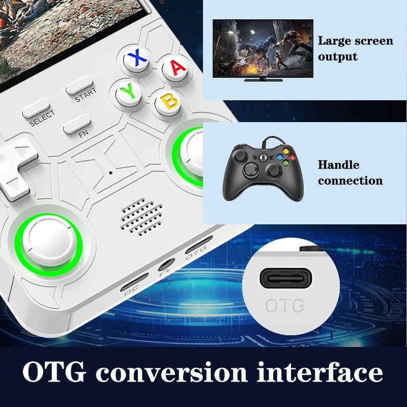 R36 Ultra Retro Handheld Game Console with 4 Inch Screen and Open Source Linux System