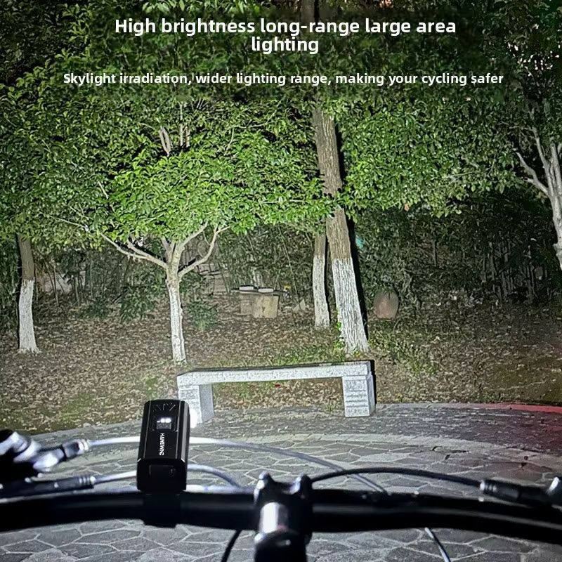 2000Lumens Rechargeable Bicycle Headlight – Waterproof MTB Front Light with Battery Level Display