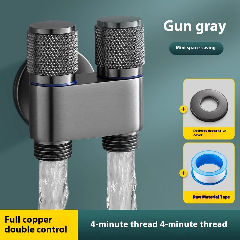 Dual Control Bidet Splitter Valve for Toilet and Washing Machine