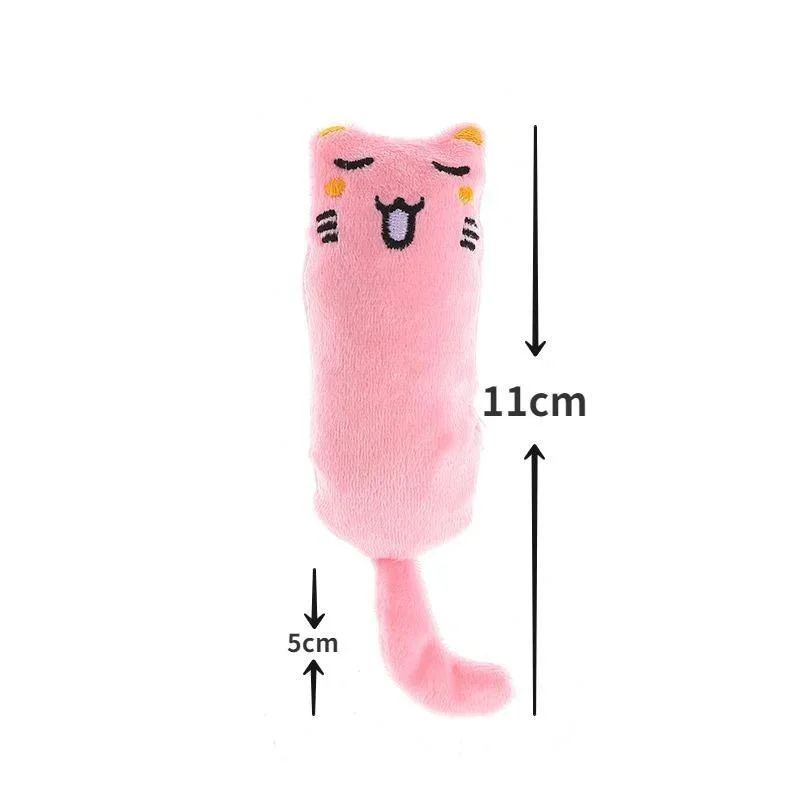 CozyPaws Plush Catnip Toy - Interactive Cat & Kitten Plush Toy for Play & Teeth Grinding