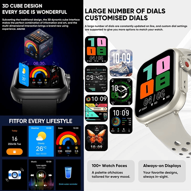 Xiaomi Smart Watch 1.85 Inch AMOLED Full Touch Screen Bluetooth Call Waterproof Watch