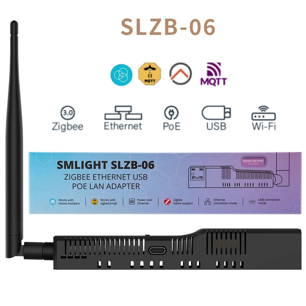 Smart Zigbee 3.0 Adapter with Ethernet, WiFi, USB, and PoE