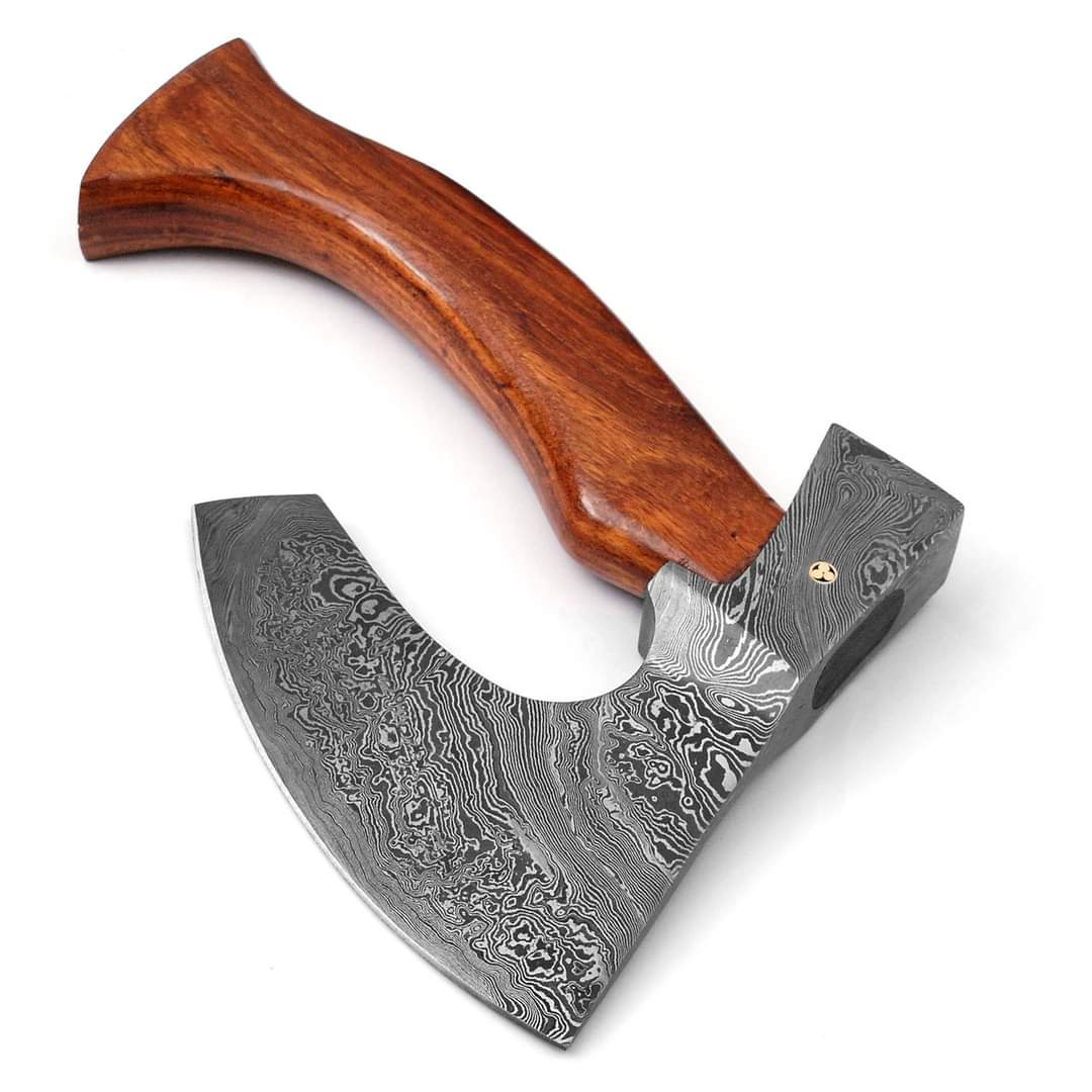 hunting axe, viking axe, with rose wood, engraved cutting axe, anniversary gifts for her, gifts for him, camping axes