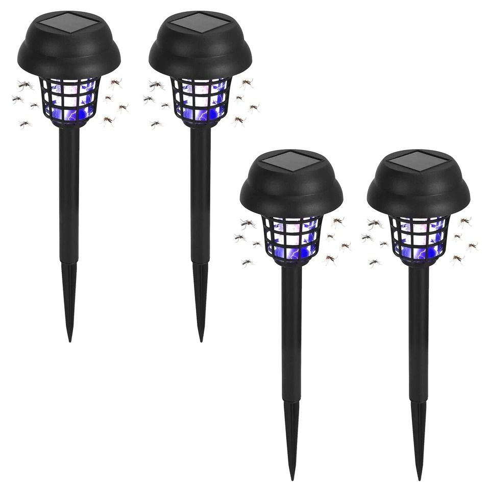 Solar Mosquito Zapper, Bug Zapper Torch, Outdoor Insect Killer, LED Outdoor Zapper Tool, Solar Powered Mosquito Killer