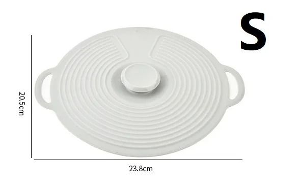 Universal Heat-Resistant Silicone Suction Lids and Microwave Splash Guard