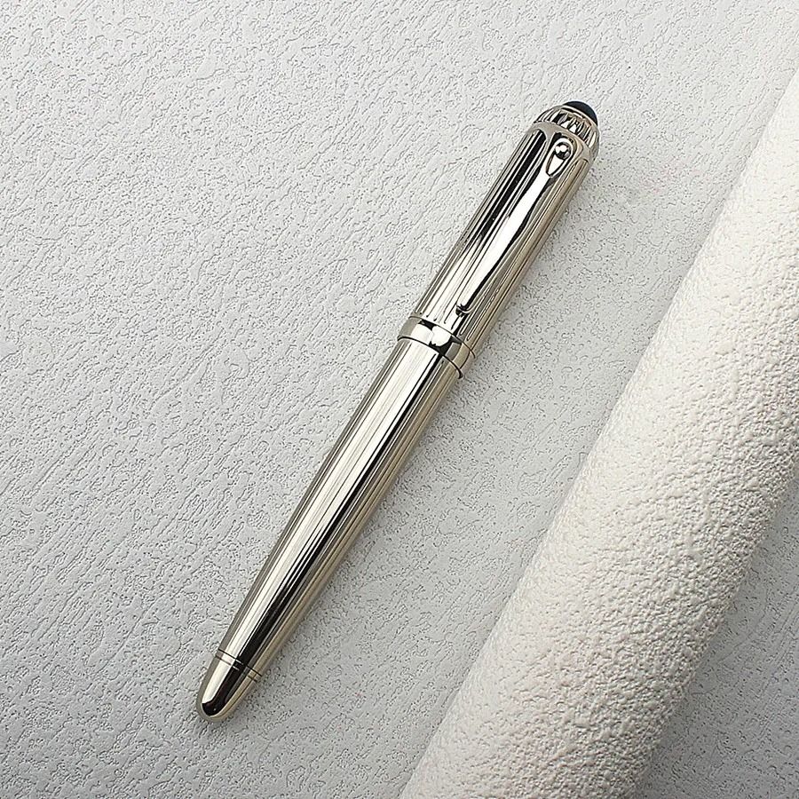 ExecutivePro Luxury Rollerball Pen Metal Business Writing Pen Blue Ink Office Gift Pen