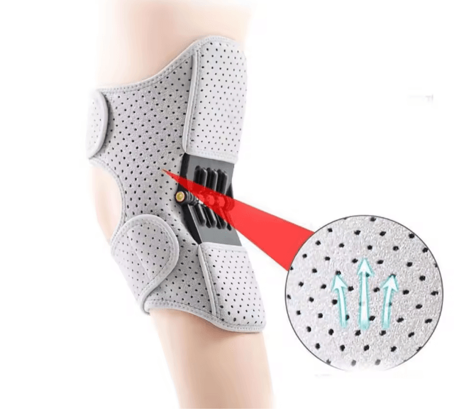 Spring Assisted Knee Support Brace for Mobility and Stability
