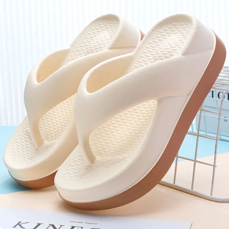 Women Platform Flip Flops – Non-Slip Casual Sandals with Trend-Forward Design