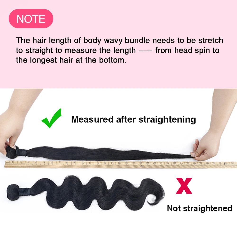 Brazilian Body Wave Remy Human Hair Bundles Double Weft Extensions 38 to 40 Inch