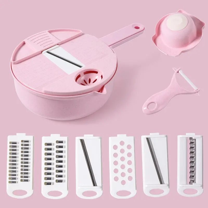 Multi Function Manual Vegetable Cutter and Grater Slicer Shredder