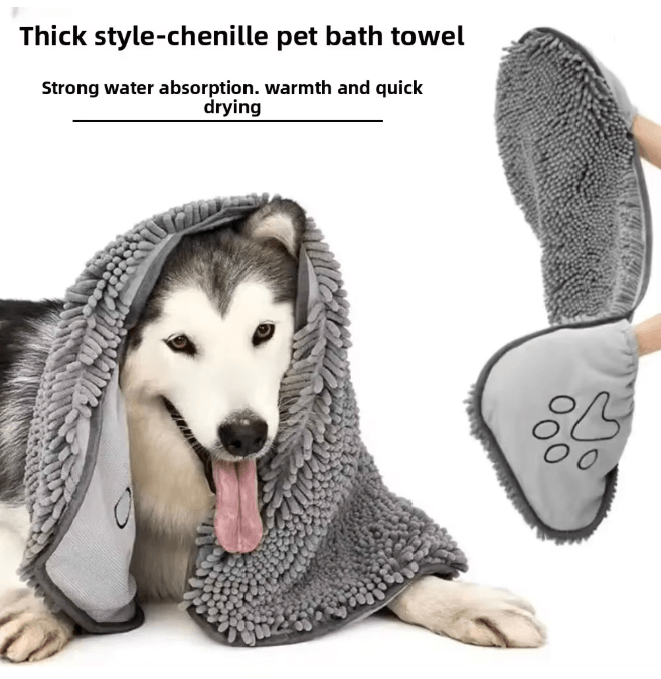 Super Absorbent Pet Bath Towel Quick Dry Dog and Cat Bath Robe