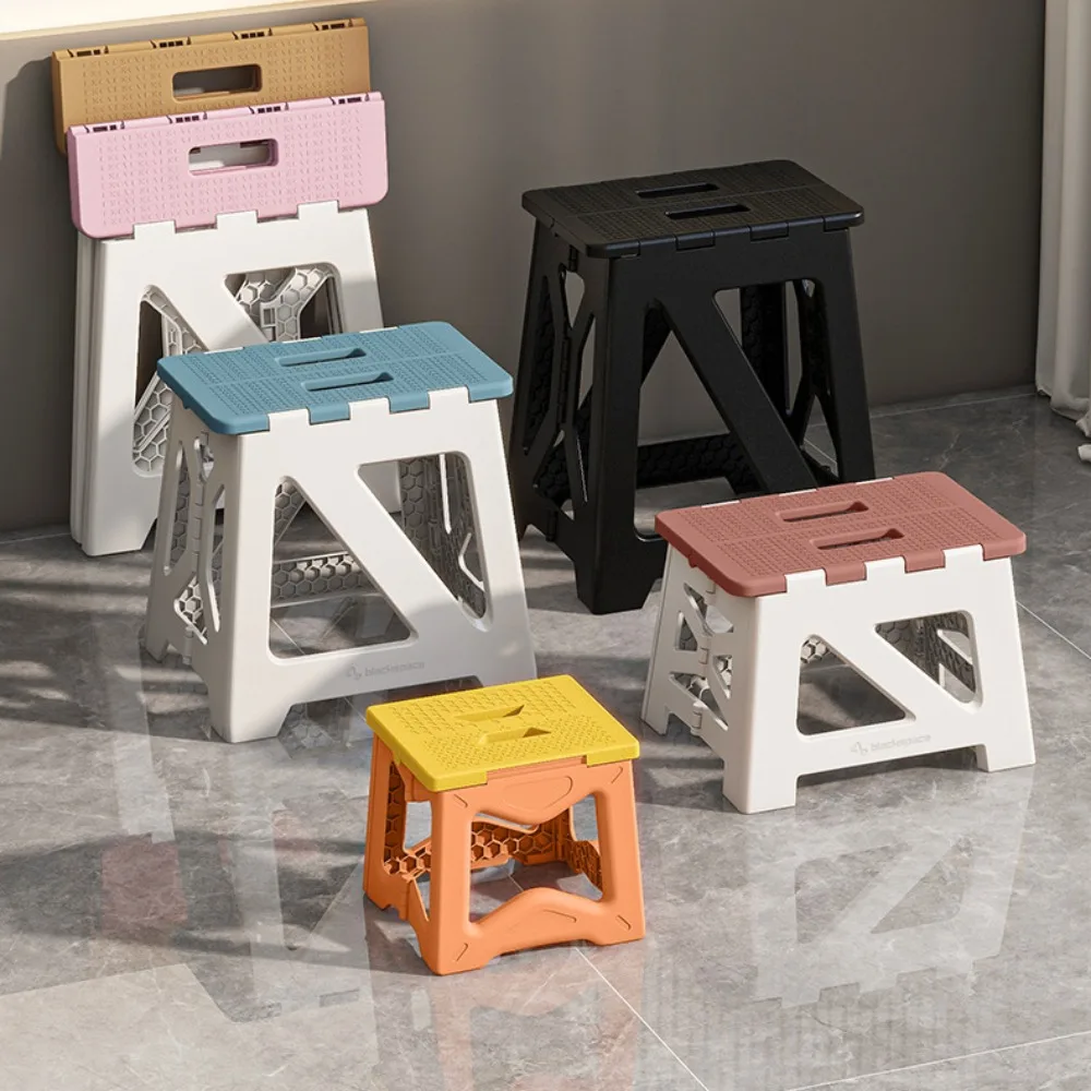 Portable Plastic Folding Stool Low Anti Slip Chair Outdoor Fishing Camping Household Simple Children's Stool