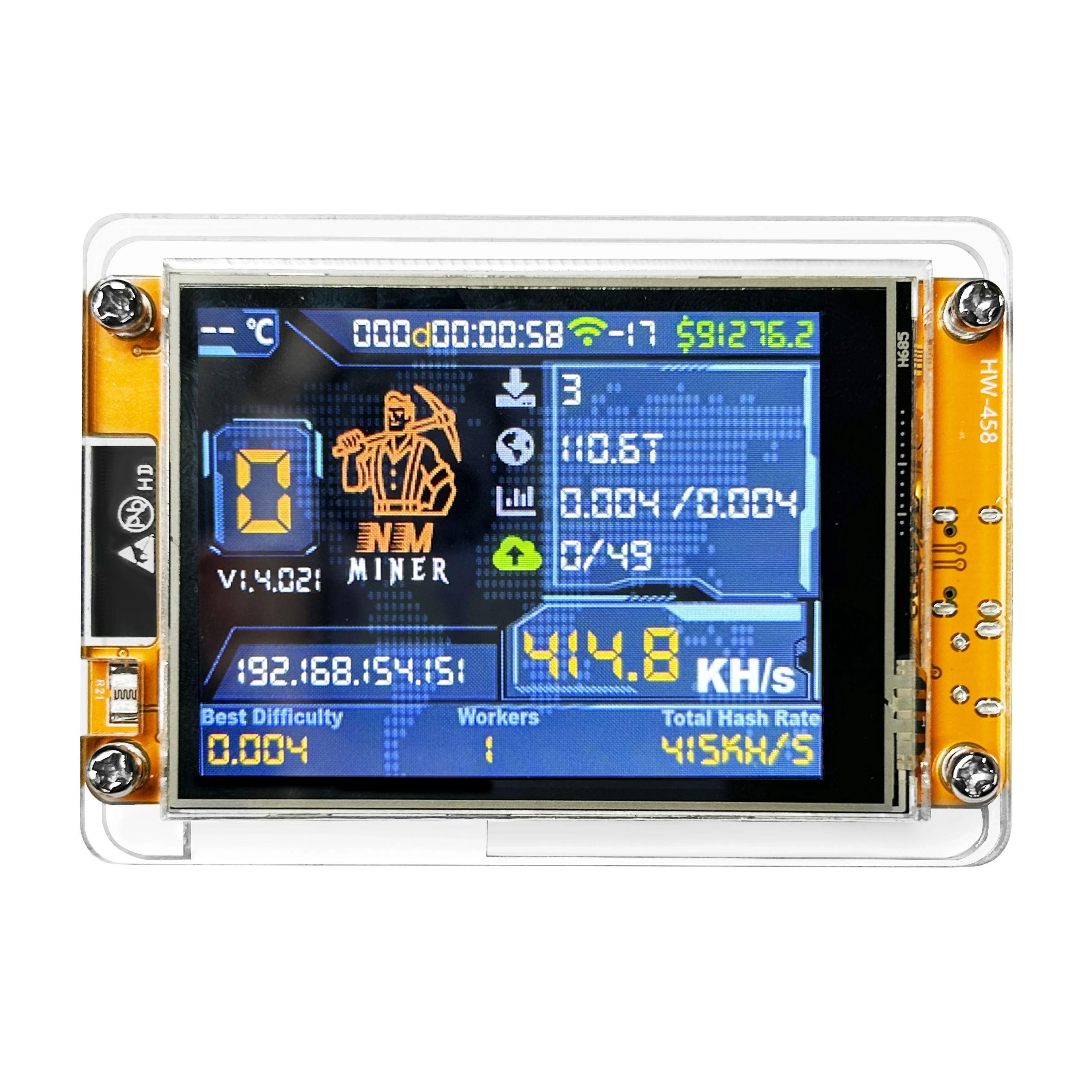 NMMiner NerdMiner V2 ESP32 Smart Display Crypto Miner Module