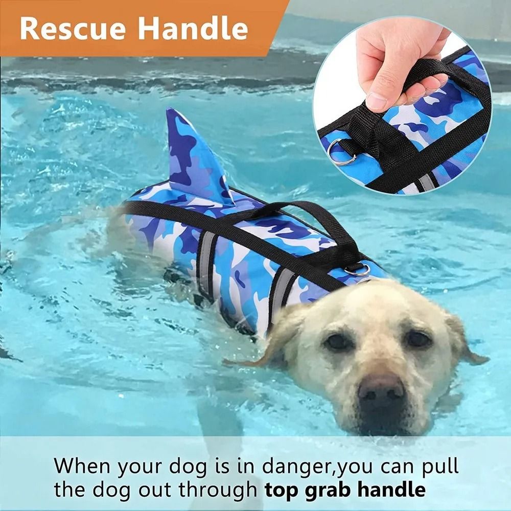 Dog Life Jacket Swim Vest Adjustable Pet Swimming Safety Vest