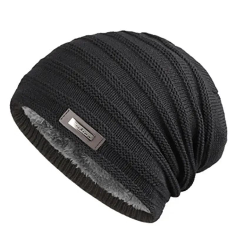 Fur Lined Winter Beanie Hat