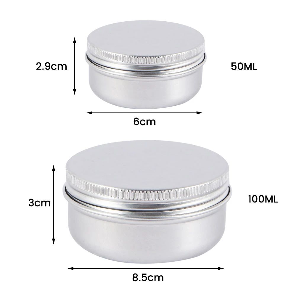 Refillable Aluminum Tin Container Set